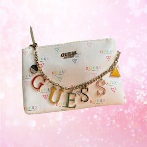 GUESS Multicolor Logo Clutch
